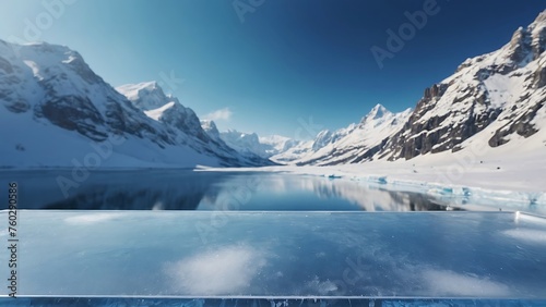 Snow-covered Swiss Alps Winter Landscape © VFX1988