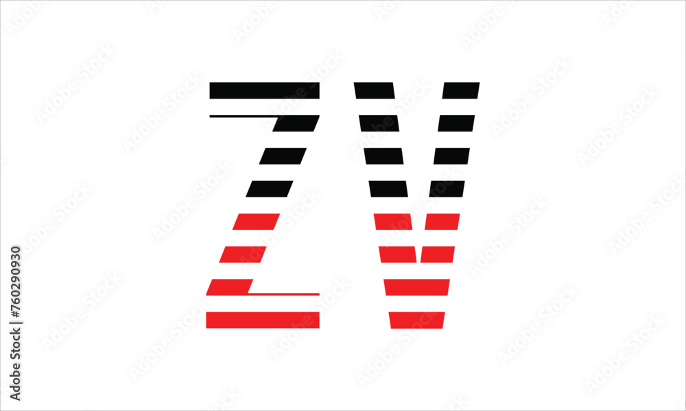 ZV three initial letter iconic line negative space minimal logo design vector template. monogram, abstract, wordmark, business, typography, minimalist, brand, company, flat, modern, unique, simple