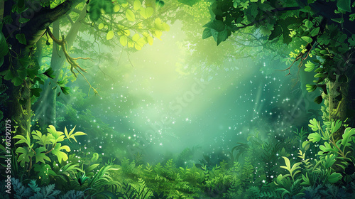 Graphic illustration for international day of forest. Background for text