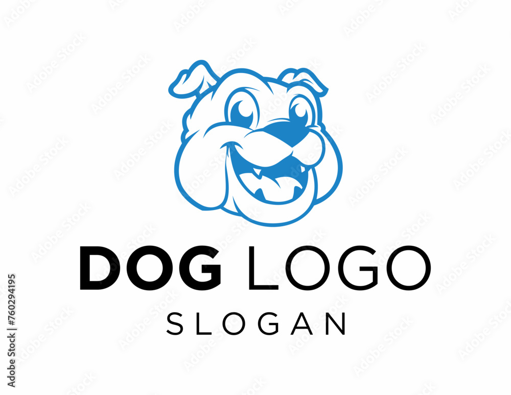 Logo about Dog created using the CorelDraw application. on a white background. Logo about Dog created using the CorelDraw application. on a white background.