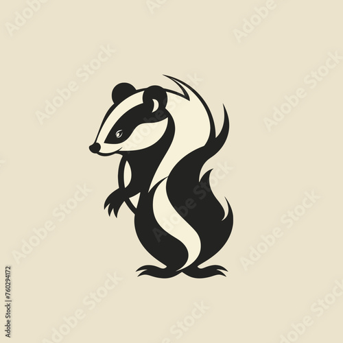 Skunk Minimalist Logo