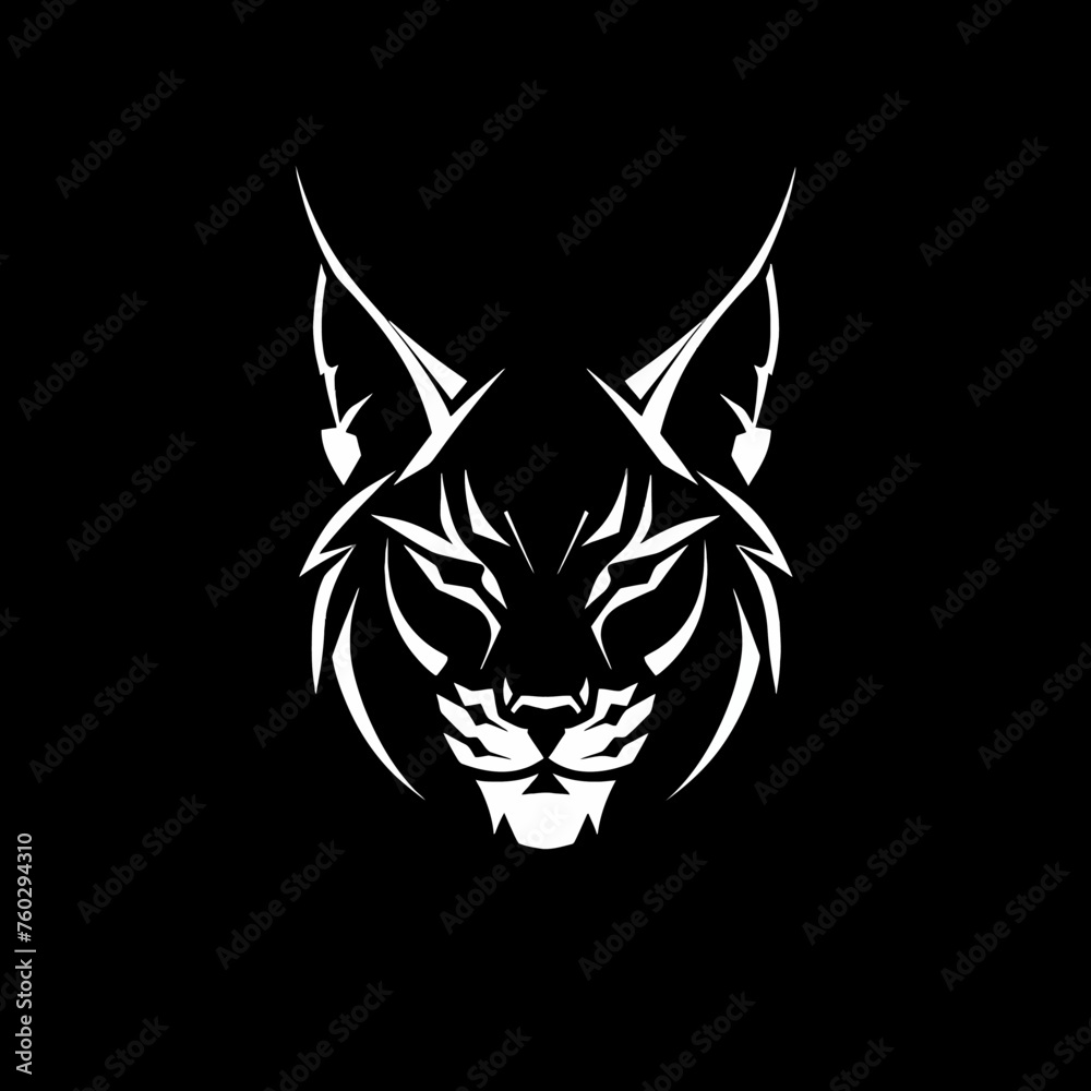 Monochrome Lynx Minimalist Logo Monochrome Lynx Minimalist Logo