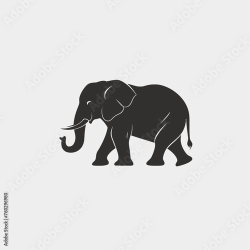 Silhouette Elephant Logo © Hungarian