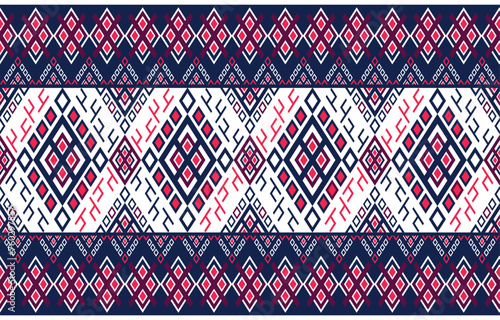 geomatic patternt,ethnic design,zigzag,silk,thai silk,blue and gold,seamless pattern,native woven,background,Print,clothing,capet,wallpaper,vector