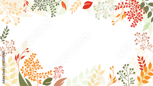 Abstract leave background vector design seamless pattern colorful wrapping paper flower frame