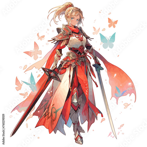 Fantasy Female Knight Character
