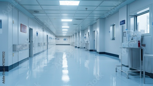 hygienic clean hospital building illustration spotless disinfected, pristine orderly, gleaming aseptic hygienic clean hospital building