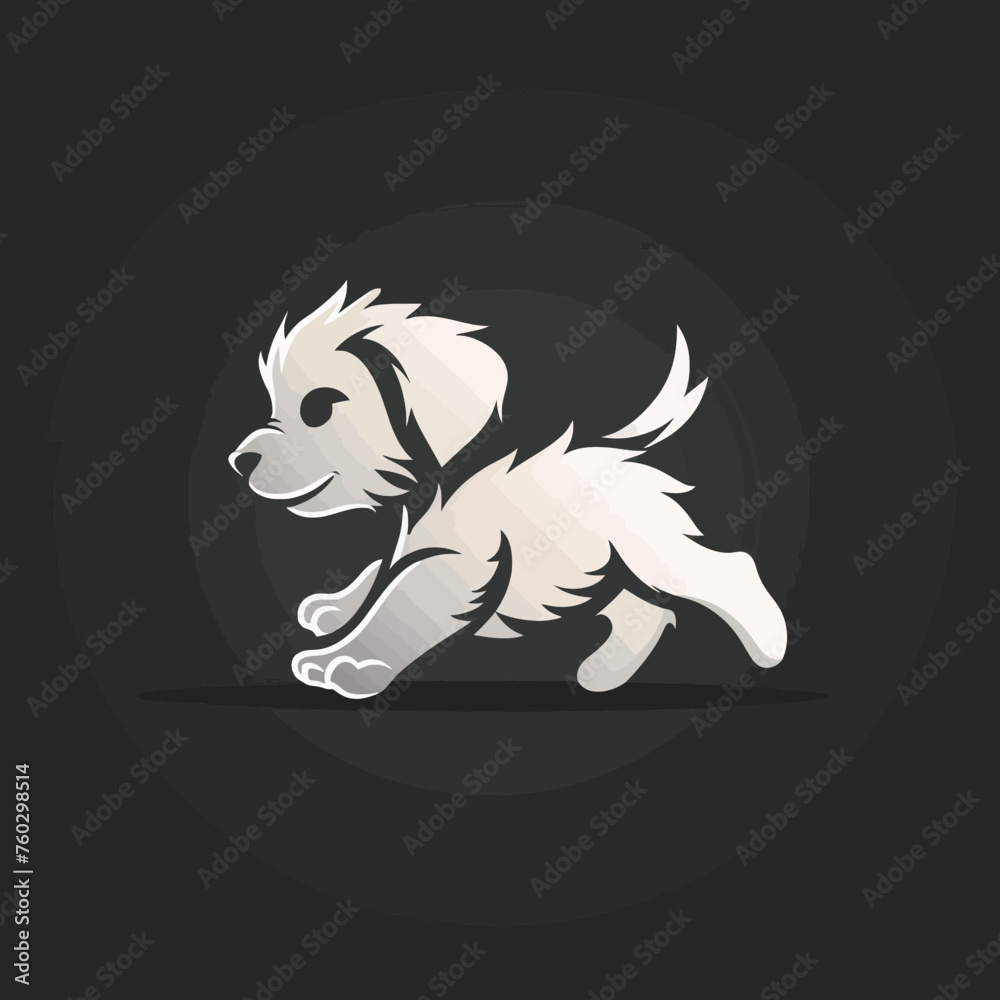 Cute Puppy Walk Logo