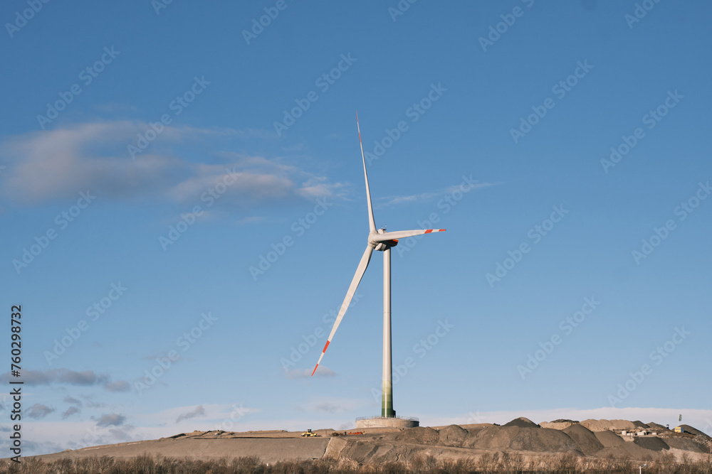 Wind Turbine in the blue sky Wind Turbine in the blue sky