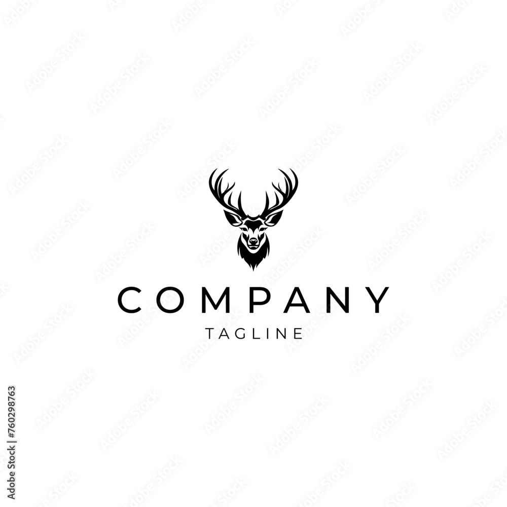 Deer logo vector icon design Deer logo vector icon design