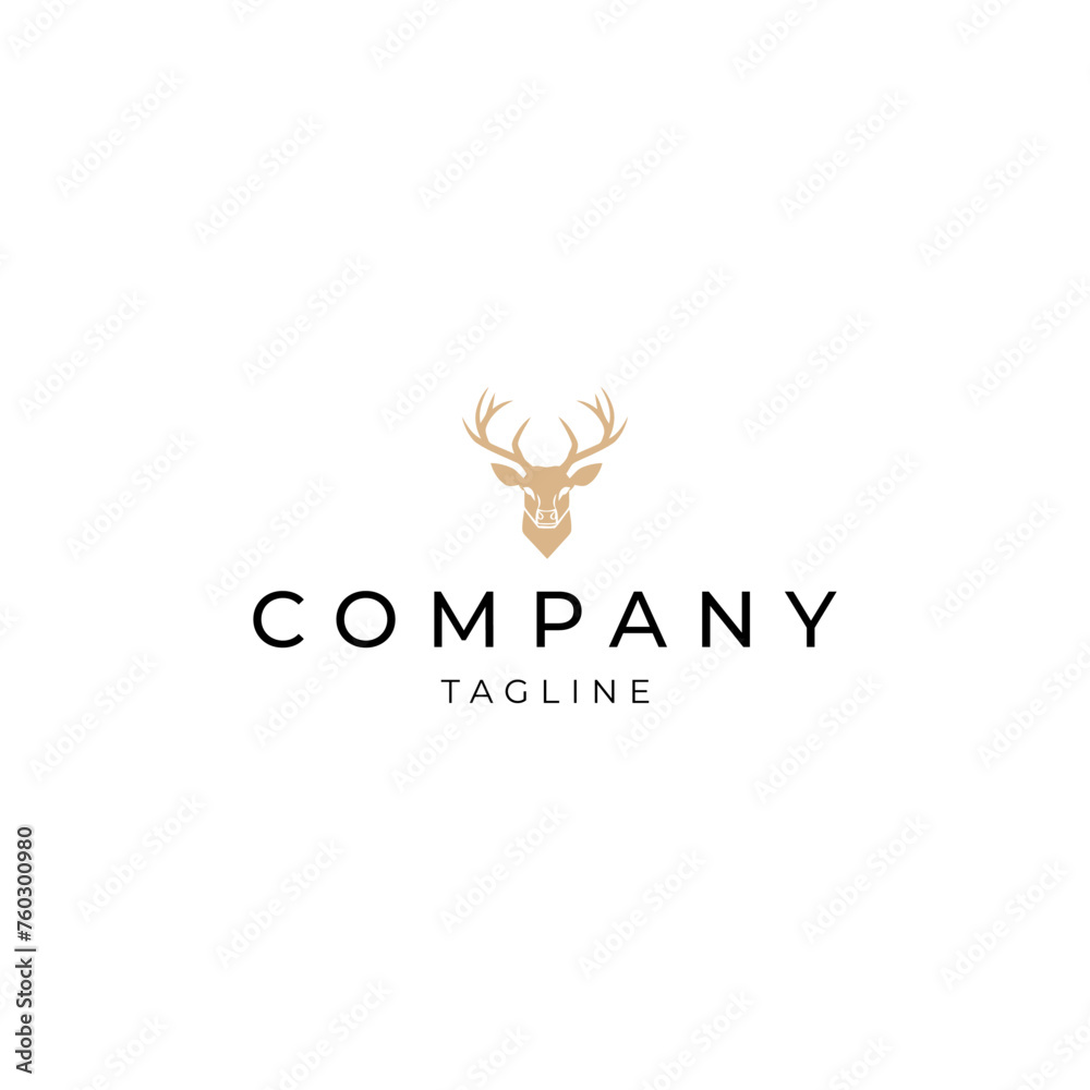 Deer logo vector icon design Deer logo vector icon design