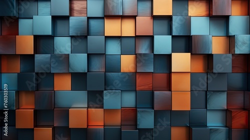 Vibrant Abstract Background Featuring Multicolored Geometric Cubes for Modern Design Projects