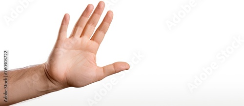 Portrait of a Diverse man with an Outstretched Hand Reaching Out to the Camera