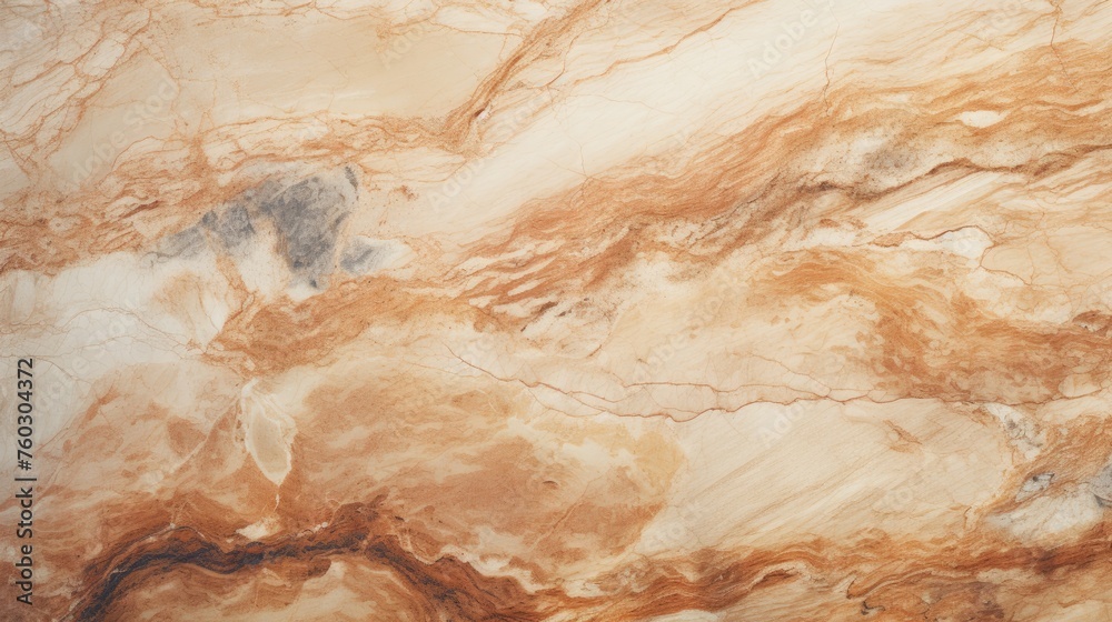 Elegant Brown and White Marble Slab - Luxurious Surface for Interior Design Projects