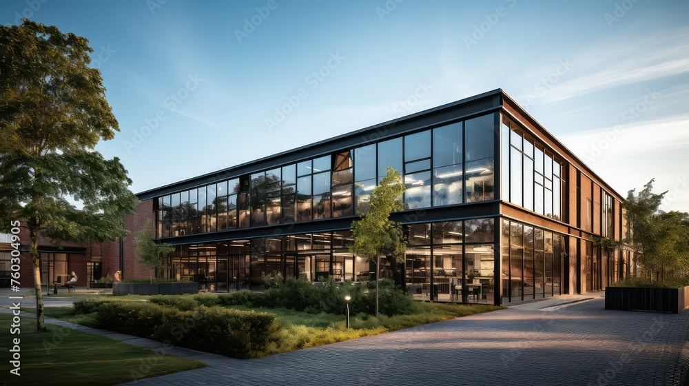 custom made wallpaper toronto digitalengineering professional factory building illustration design facility, warehouse workshop, machinery equipment engineering professional factory building