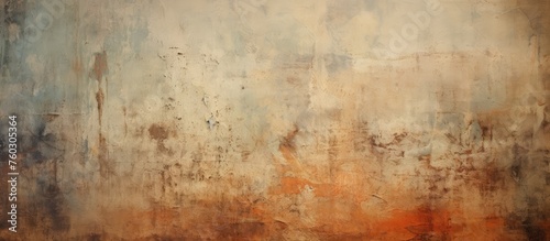 Vivid Abstract Painting with Warm Brown and Orange Tones for Artistic Background Creation