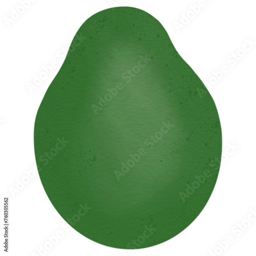 Avocado hand drawn fruit
