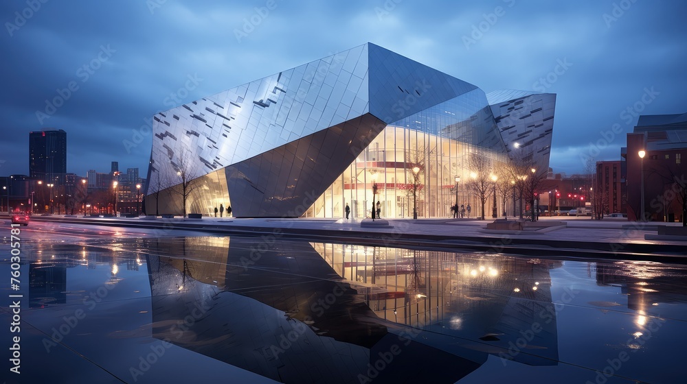 Artifacts Technology Museum Building Illustration Virtual On