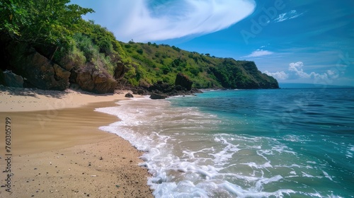 Selong Blanac Beach, a place where all living things can be seen overlooking the beach