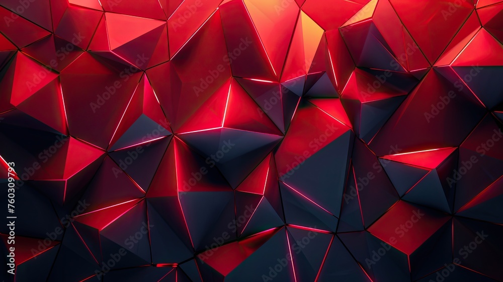 Abstract technological 3D background made of geometric shapes.