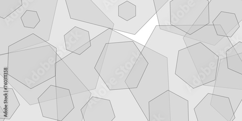 Abstract background with Hexagons and Triangles Seamless Pattern and geometric in vector design. White modern background. abstract geometric line vector background shapes design.