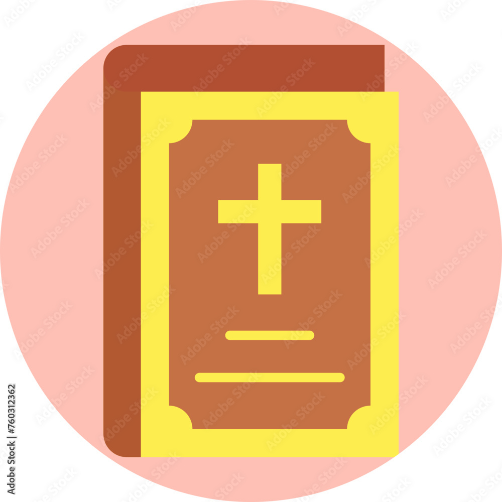 Obraz premium Bible Block Flat Style