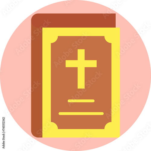 Bible Block Flat Style
