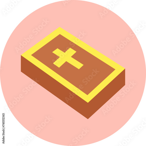 Bible Block Flat Style