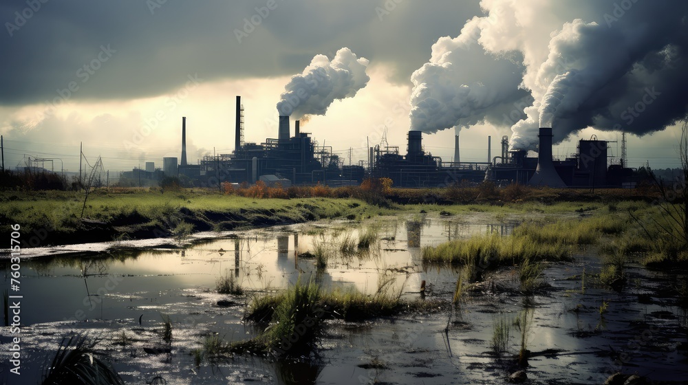 emissions environmental chemical plant illustration toxins contamination, waste s, environment hazardous emissions environmental chemical plant