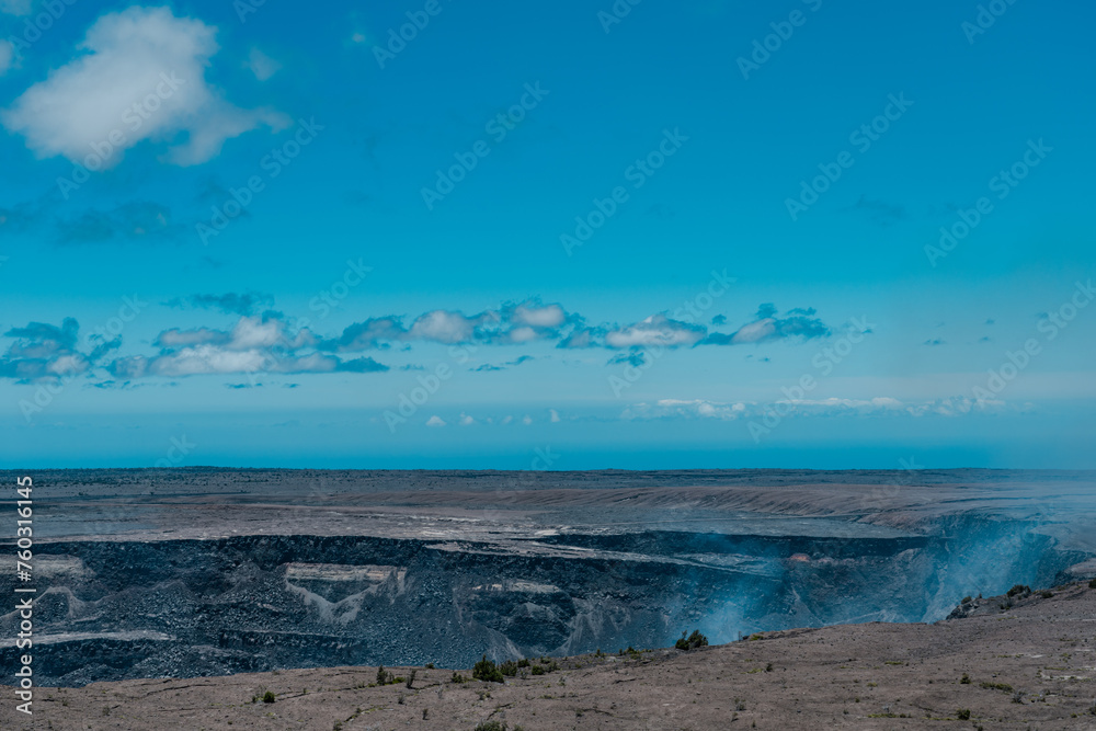 Halemaʻumaʻu is a pit crater within the much larger Kīlauea Caldera at the summit of Kīlauea volcano on island of Hawaiʻi. Halemaʻumaʻu is a pit crater within the much larger Kīlauea Caldera at the summit of Kīlauea volcano on island of Hawaiʻi.