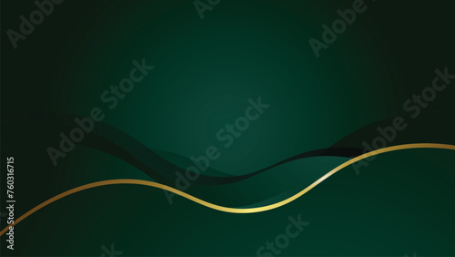 abstract green and gold luxury background