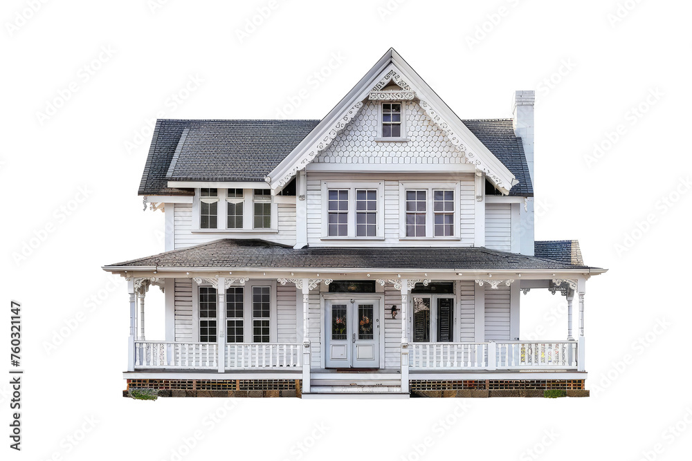 Beautiful home style modern isolated on white Beautiful home style modern isolated on white