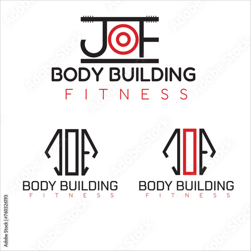 Body building Jim logo design