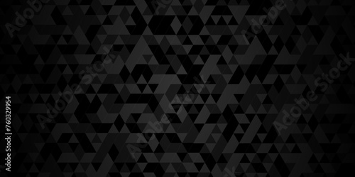  Vector geometric seamless technology gray and black transparent triangle background. Abstract digital grid light pattern black Polygon Mosaic triangle Background, business and corporate background.