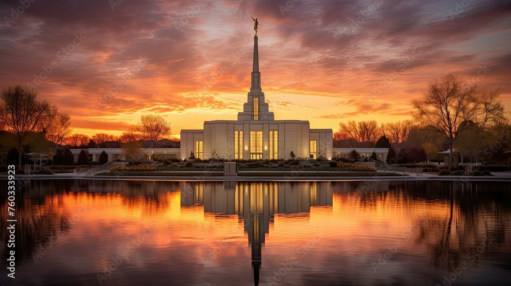 Obraz premium sacred heritage temple building illustration religious preservation, tradition spiritual, worship monument sacred heritage temple building