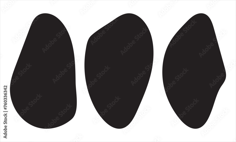 Fluid blob shape vector for abstract design. set banner simple shape template for presentation, flyer, isolated on white background Fluid blob shape vector for abstract design. set banner simple shape template for presentation, flyer, isolated on white background