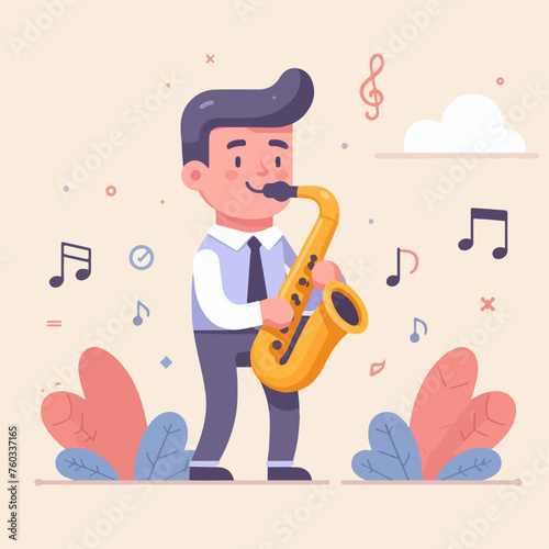 jazz musicians illustration character