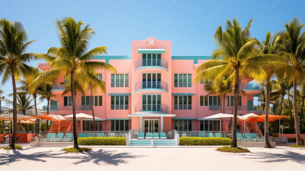 Fototapeta premium windows exterior hotel building illustration doors roof, landscaping lighting, signage materials windows exterior hotel building