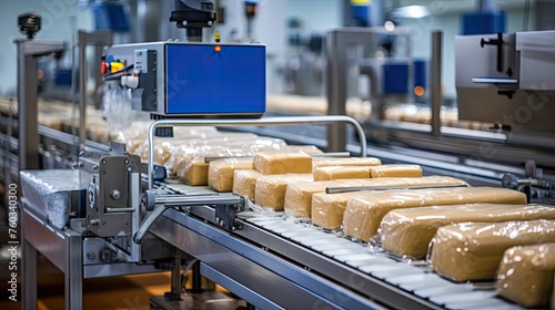 packaging commercial food processing illustration technology automation, quality safety, efficiency innovation packaging commercial food processing