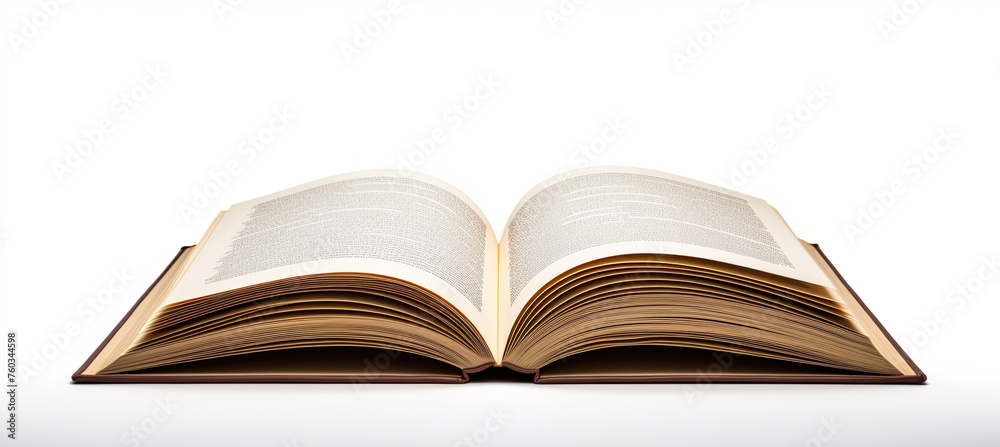 Fototapeta premium Open Book Isolated on white background