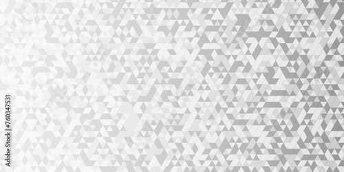 Vector geometric seamless technology gray and white transparent triangle background. Abstract digital grid light pattern white Polygon Mosaic triangle Background  business and corporate background.