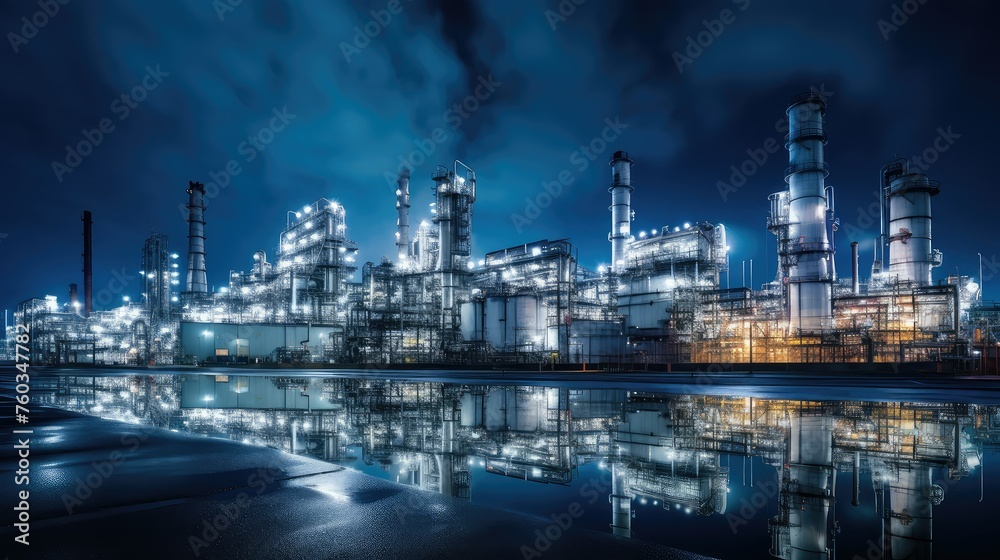 factory industrial chemical plant illustration process equipment, facility safety, hazardous operations factory industrial chemical plant
