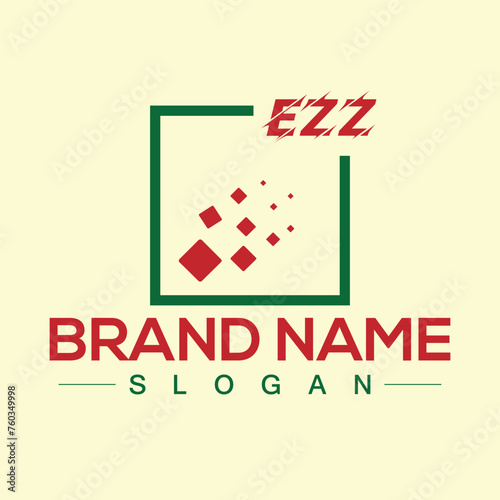 Letter EZZ Creative Logo Design Template with Modern Letter Design photo