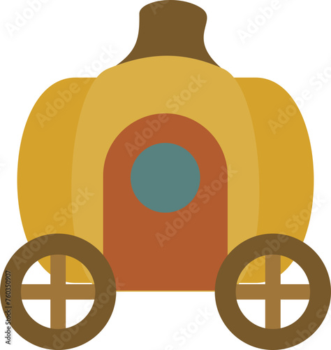 Pumpkin carriage illustration