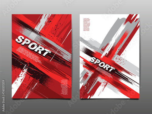 Sport Design Layout ,template Design, Sport Background, red tone