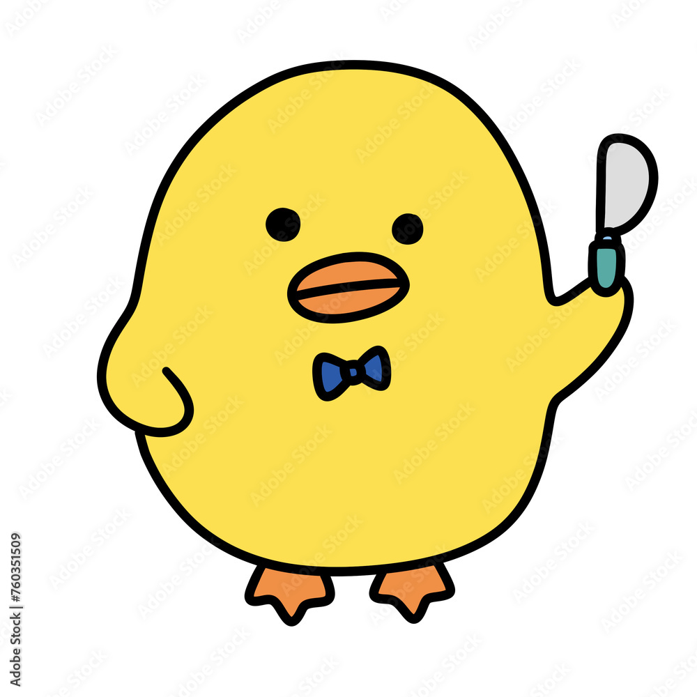 Duck with knife Yellow Duck Knife