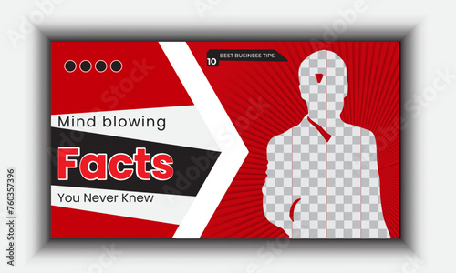 Modern Youtube thumbnail template and youtube video thumbnail design.