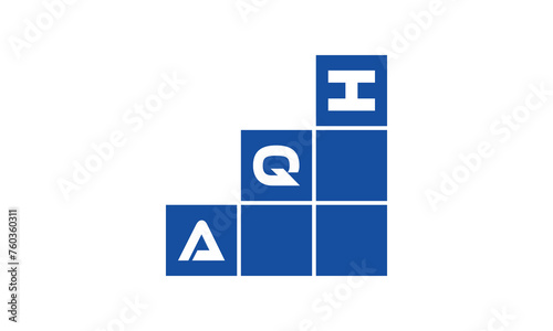 AQI initial letter financial logo design vector template. economics, growth, meter, range, profit, loan, graph, finance, benefits, economic, increase, arrow up, grade, grew up, topper, company, scale