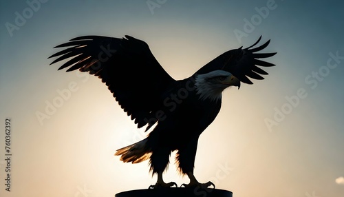 Eagle Silhouette Upscaled 152