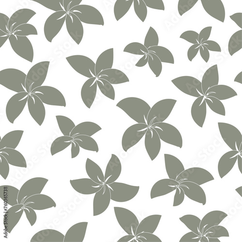 Vector seamless pattern with bushes of leaves. Template for print, packaging, textile, wallpaper, children's design, cover